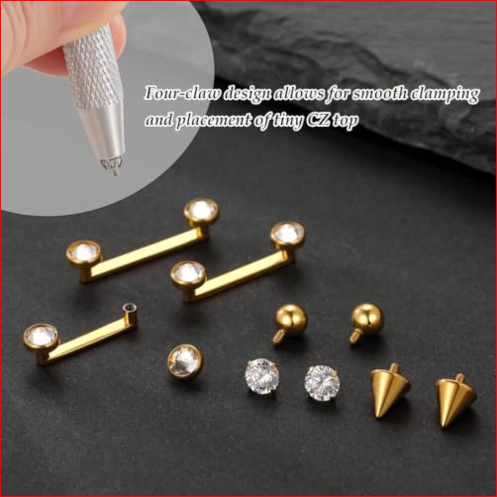 Implant Grade Titanium Surface Piercing Barbell I… - image 5